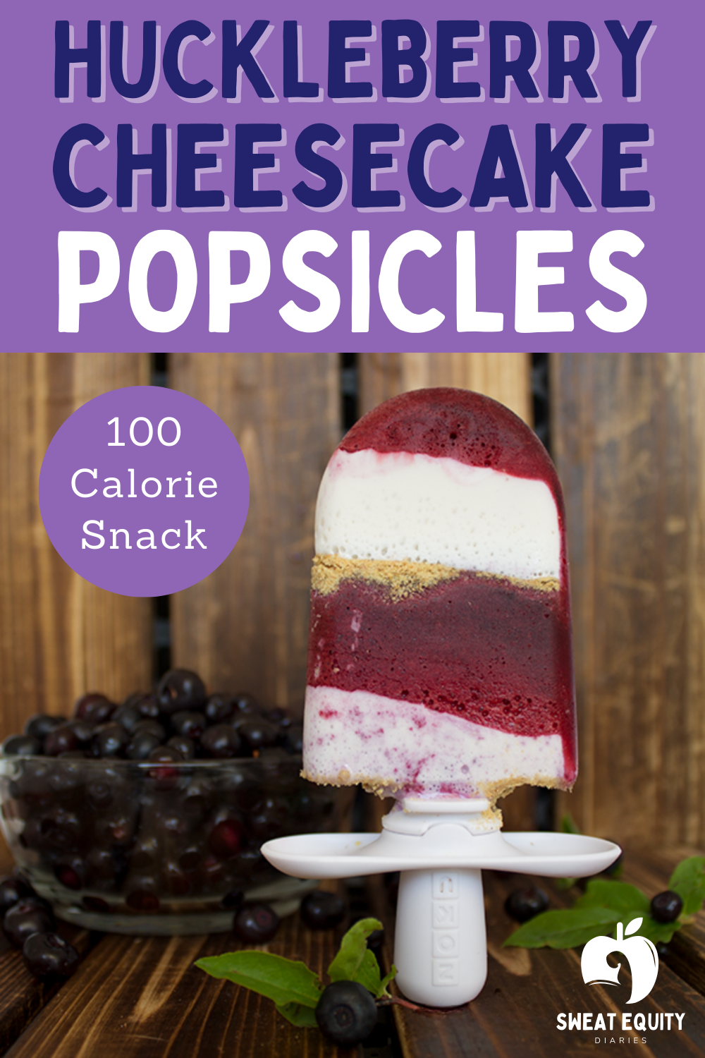 Huckleberry Cheesecake Popsicles