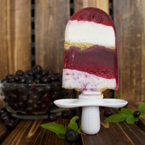 Huckleberry Cheesecake Popsicles